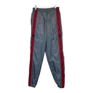 TG-44 Adidas Size Small Essential Colorblock Grey/Red Windbreaker Track Pants